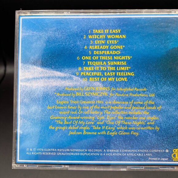 18P2-2729 Eagles Their Greatest Hits 1971-1975 Compilation CD Japan w/ OBI - Picture 9 of 9